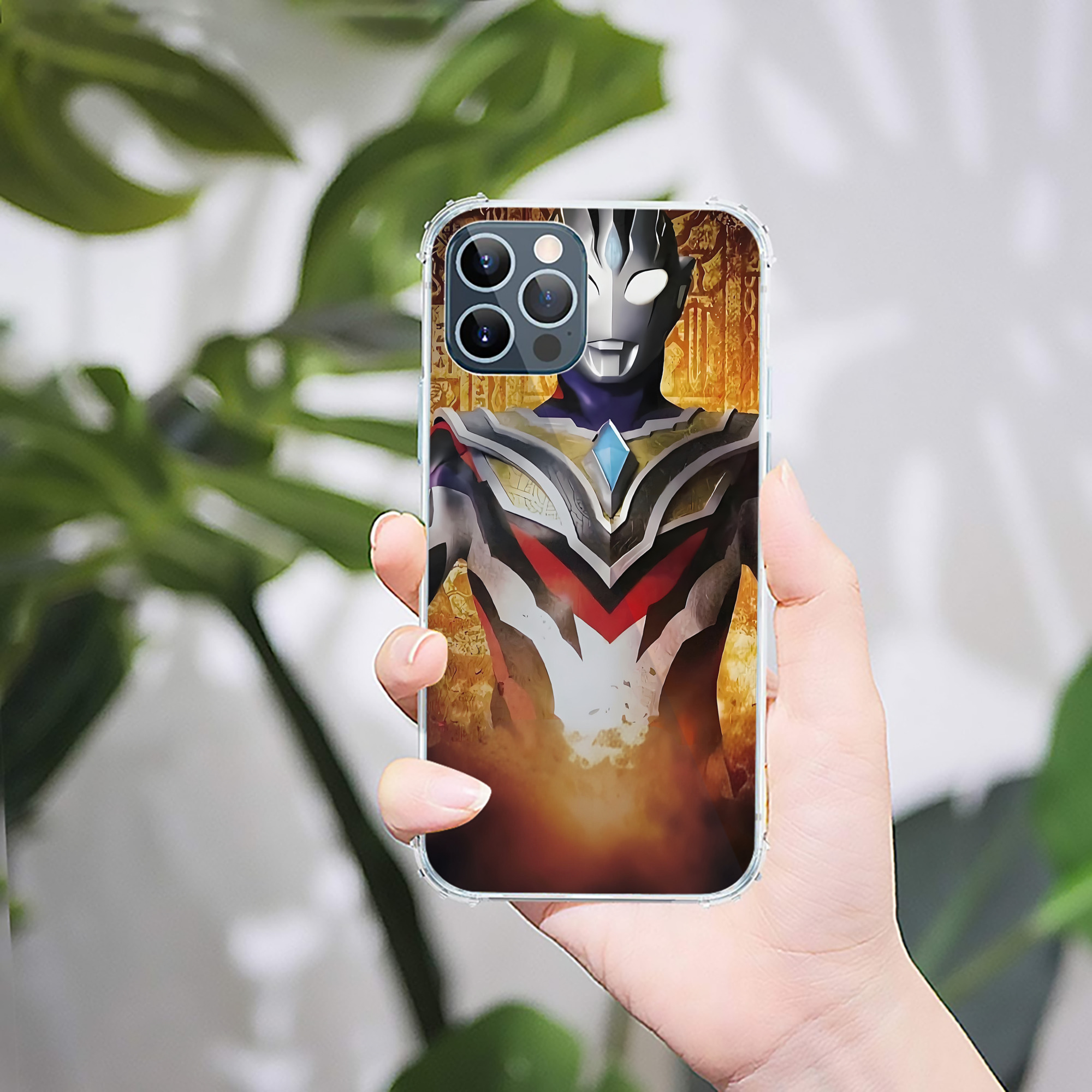 （画像用） ウルトラマン Ultraman 【iPhone 12シリーズ対応】透明スマホケース（クリアソフトケース）